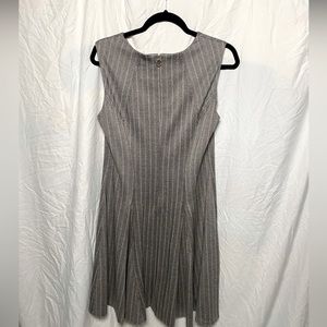 Remarkable Gray Striped Dress